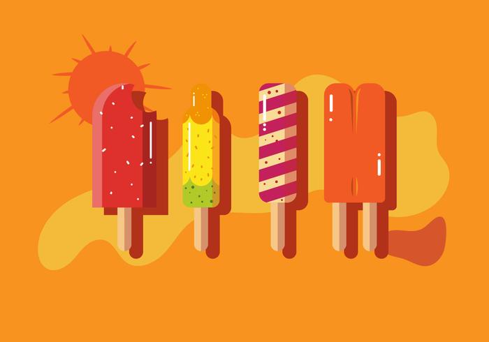 Summer Popsicles Vector