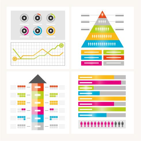 Elementos de diseño vectorial infografía vector