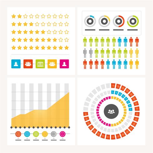 Elementos de diseño vectorial infografía vector