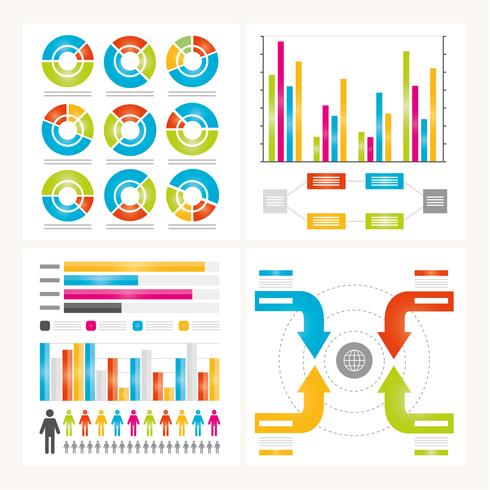 Elementos de diseño vectorial infografía vector