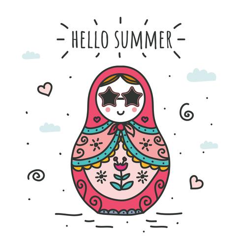 Hello Summer Vector
