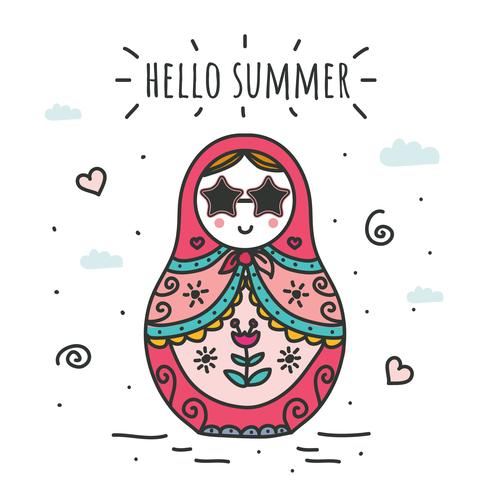 Hola Summer Vector