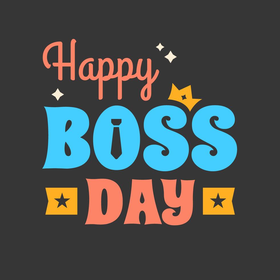 Happy Boss Day Poster 217278 Vector Art at Vecteezy