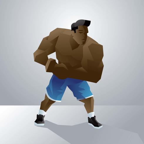 Body Builder Vector