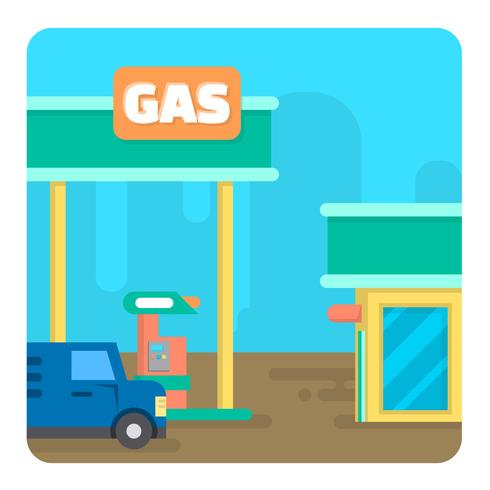 Gas Station vector