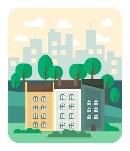 Paisaje urbano vector