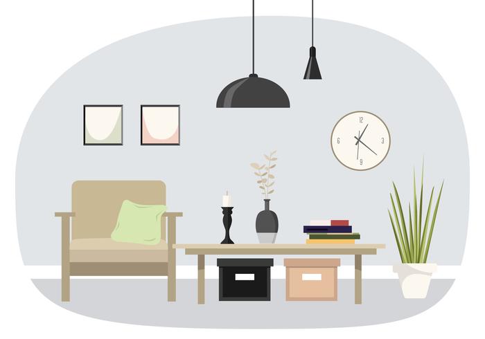 Vector Interior Design  Illustration Download Free Vector 