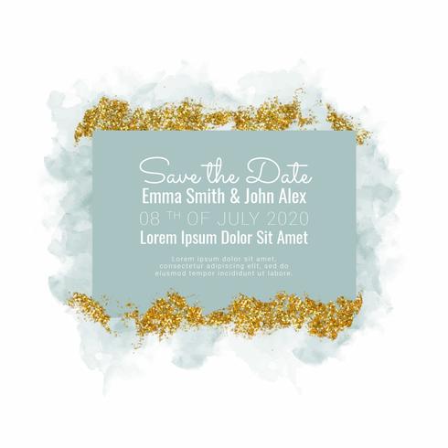 Vector Save the Date Card