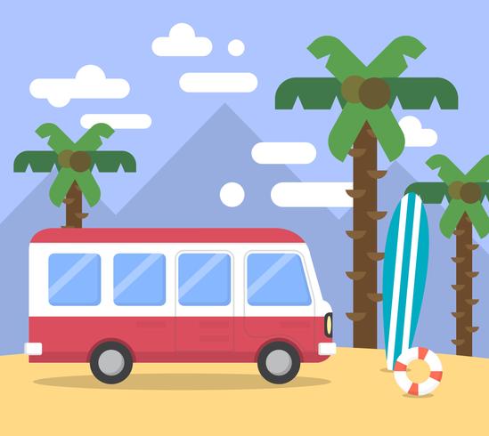 Beach Van vector