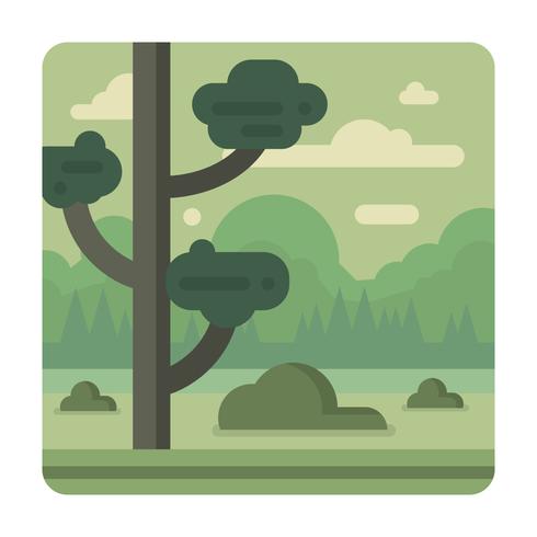 Diseño de paisaje plano vector