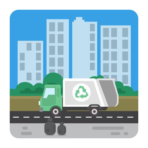 Garbage Truck vector