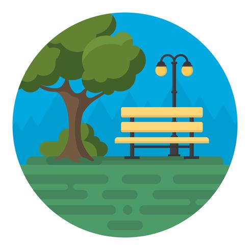 Flat Park vector