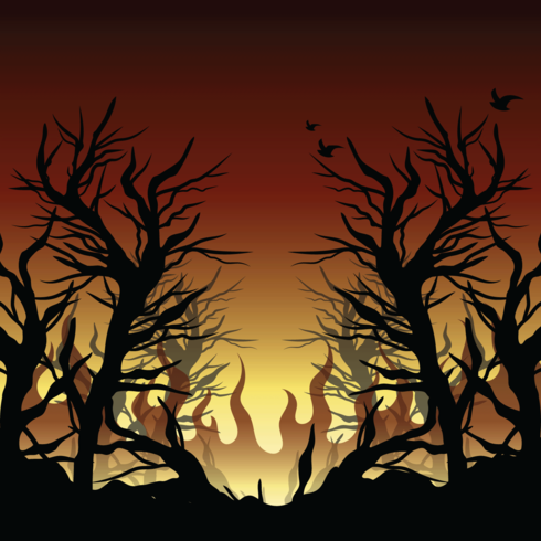 Burning Bush Illustration vector