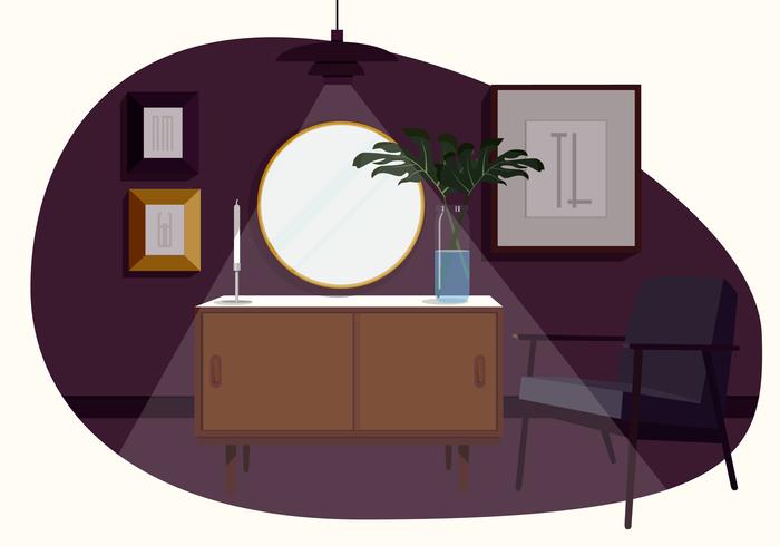 Vector Abstract Room Illustration