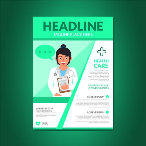 Health Brochure Template vector