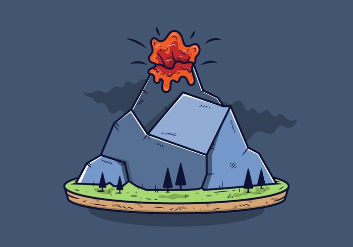 Vector de volcán