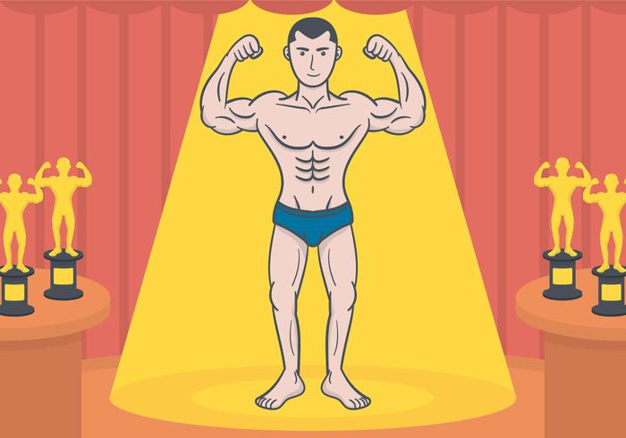 Bodybuilder vector illustration