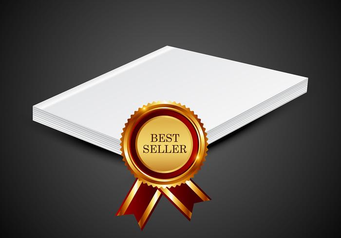 Best seller book vector
