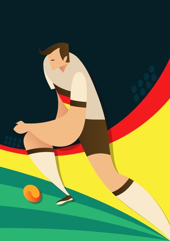 Vector de jugadores de fútbol de Alemania Copa Mundial