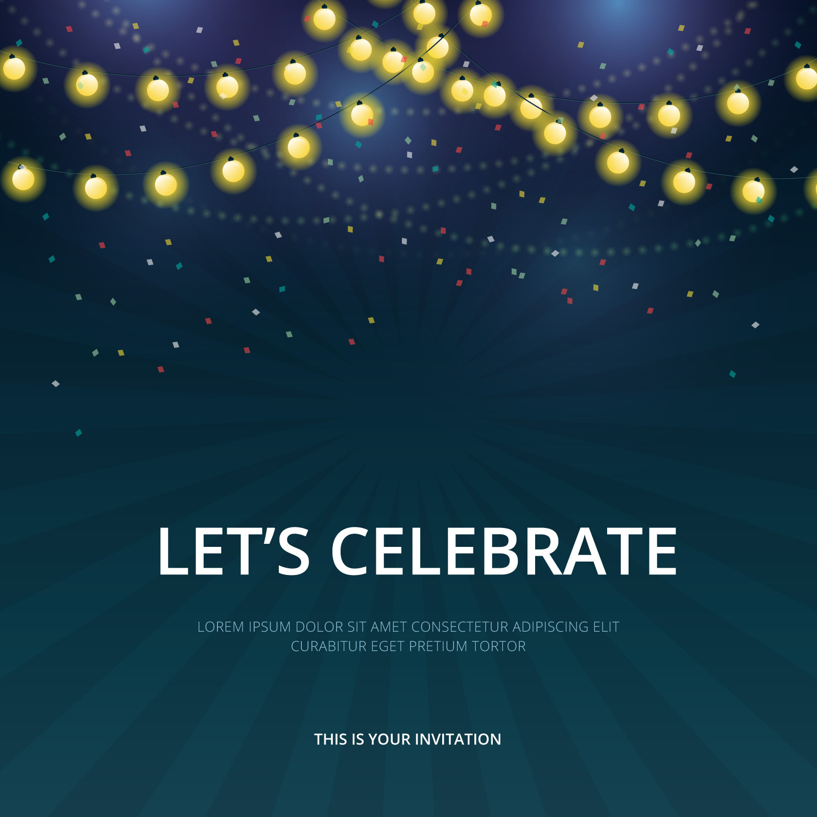 Celebration Parade Invitation Template. 217902 Vector Art at Vecteezy