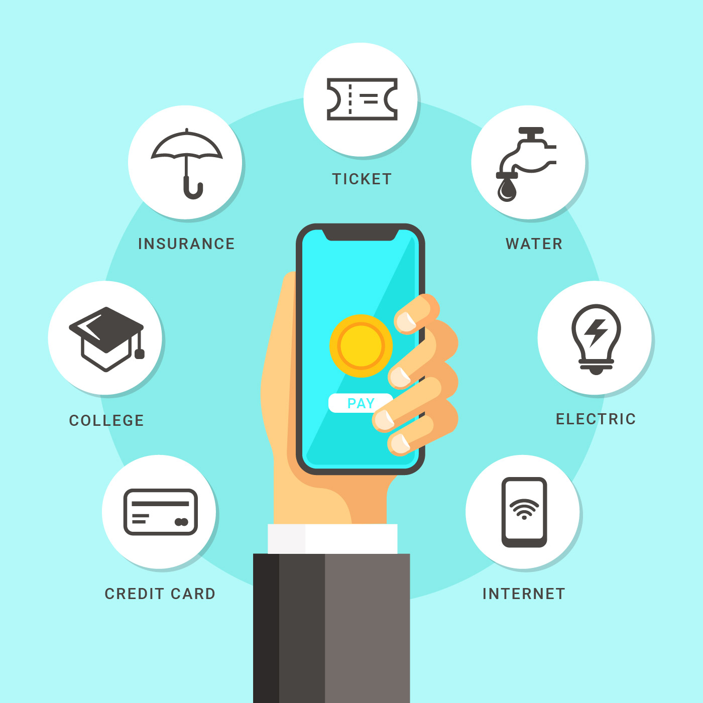 Mobile Transaction Payment Illustration Image Picture Free Download