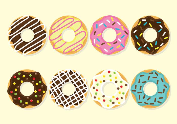 Conjunto de Vector de Donuts