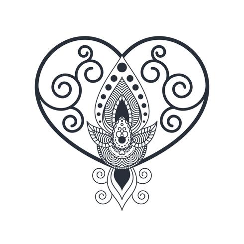 Unique Henna Art Vectors