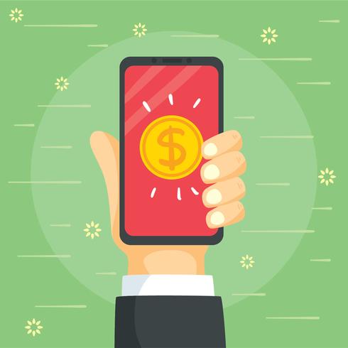 Online Mobile Payment Vector