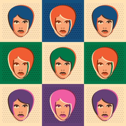 Woman Pop Art vector