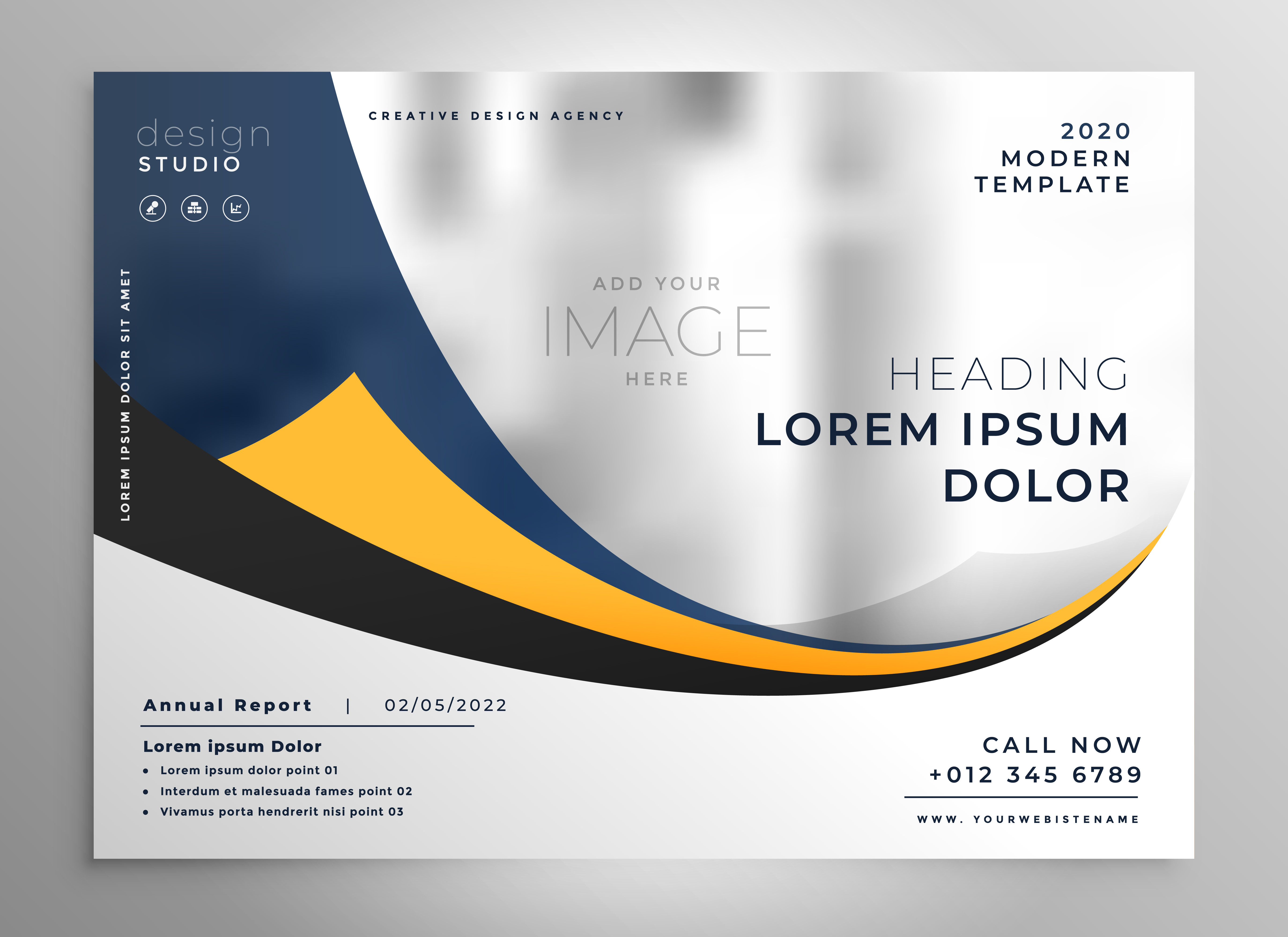 modern business presentation  brochure  flyer design 