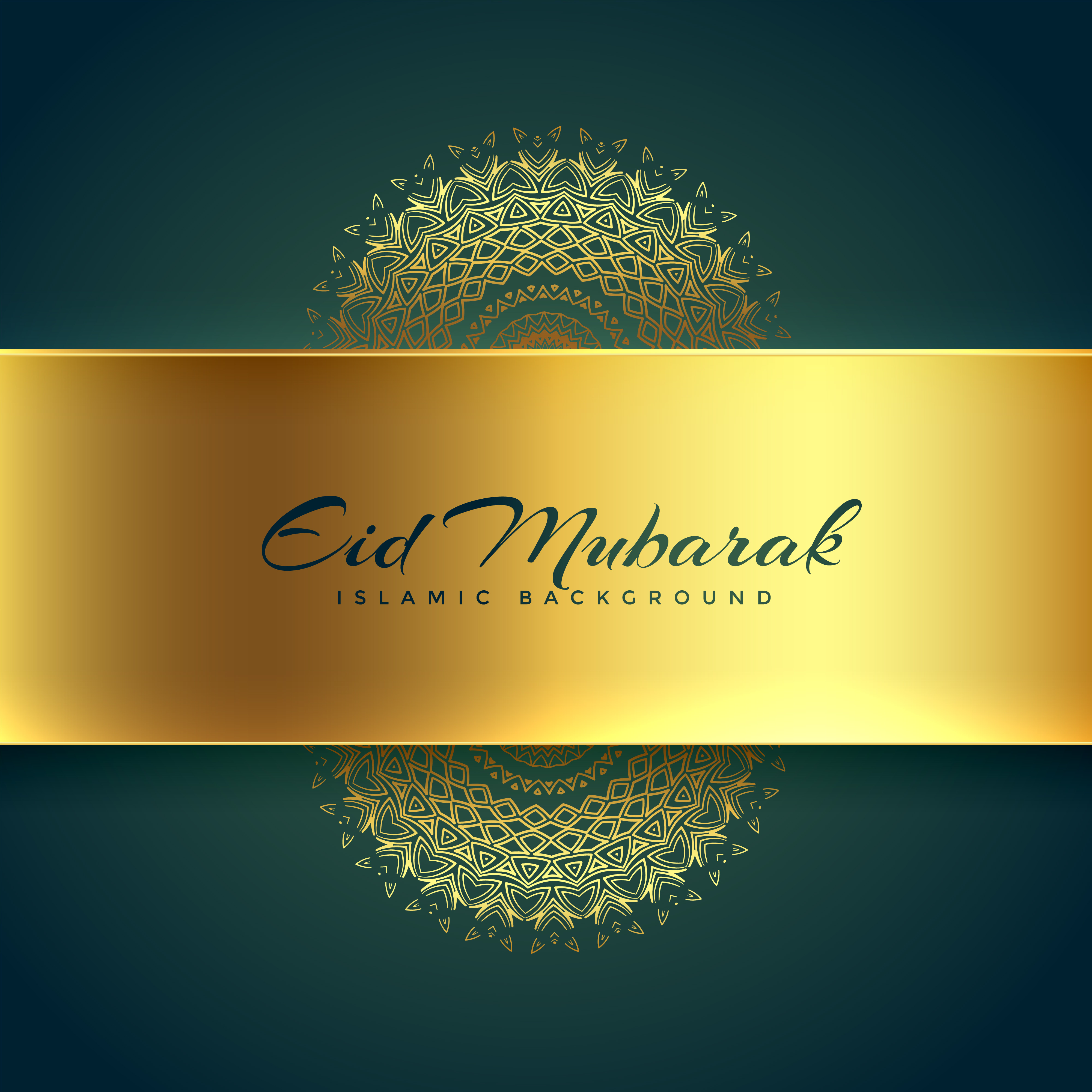 Islamic golden eid festival background - Download Free 