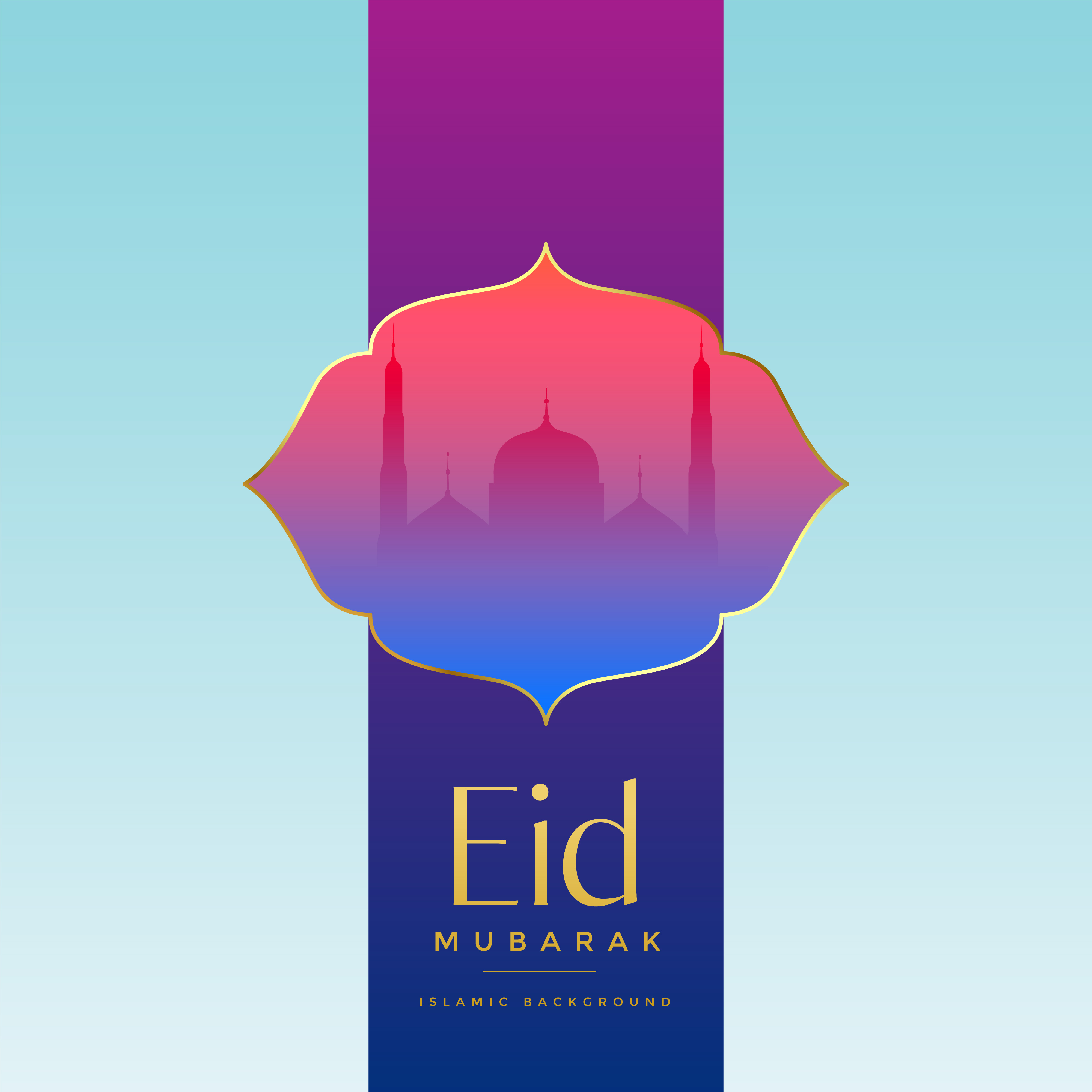 Eid mubarak festival greeting background - Download Free 