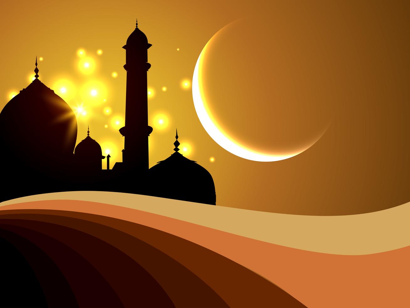 ramadan festival background vector