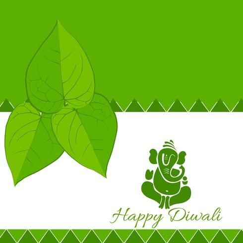 Happy diwali background vector