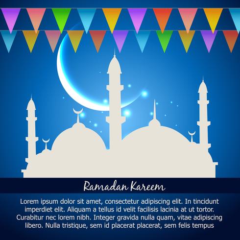 Ramadan Kareem celebración vector