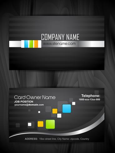 abstract business card template vector