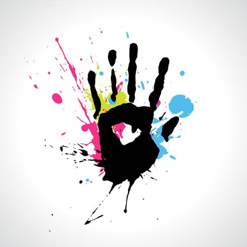 vector abstract hand