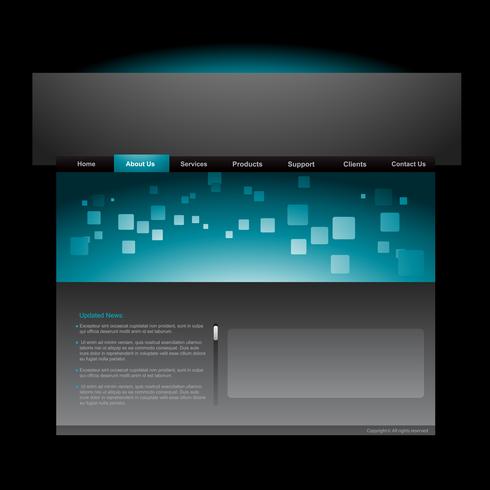 Website template vector