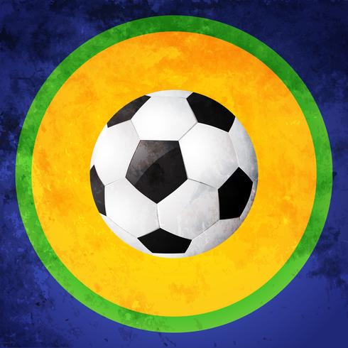 diseño de fútbol colorido vector