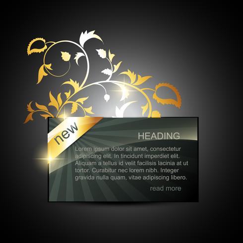 golden display box vector