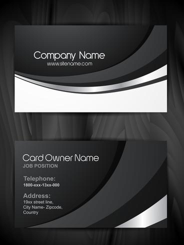 shiny  business card template vector