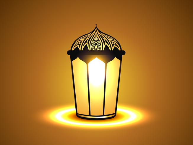 glowing lamp vector