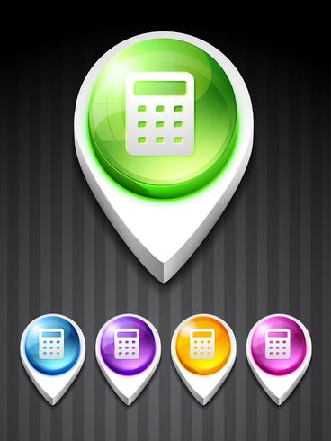 calculator icon vector
