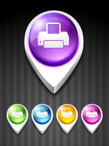 printer icon vector