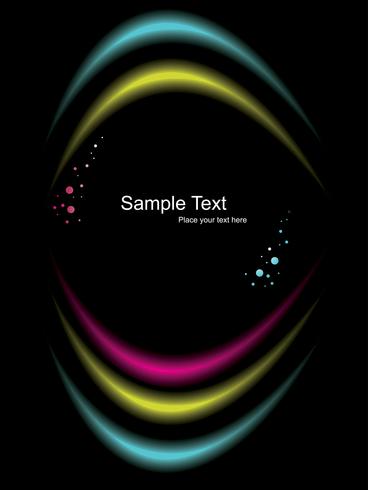 Vector light effect on dark background