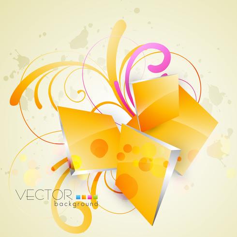 arte floral abstracto vector