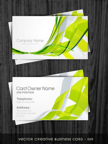 stylish business card vector