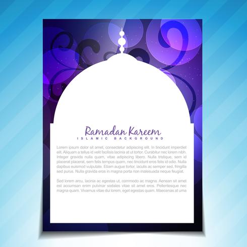 ramdan kareem template design vector