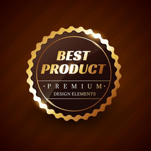 Mejor producto premium vector etiqueta diseño