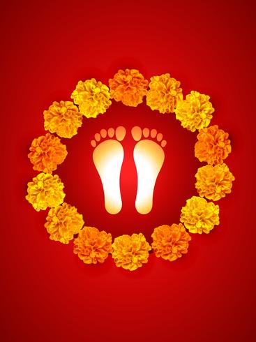 foot impression vector